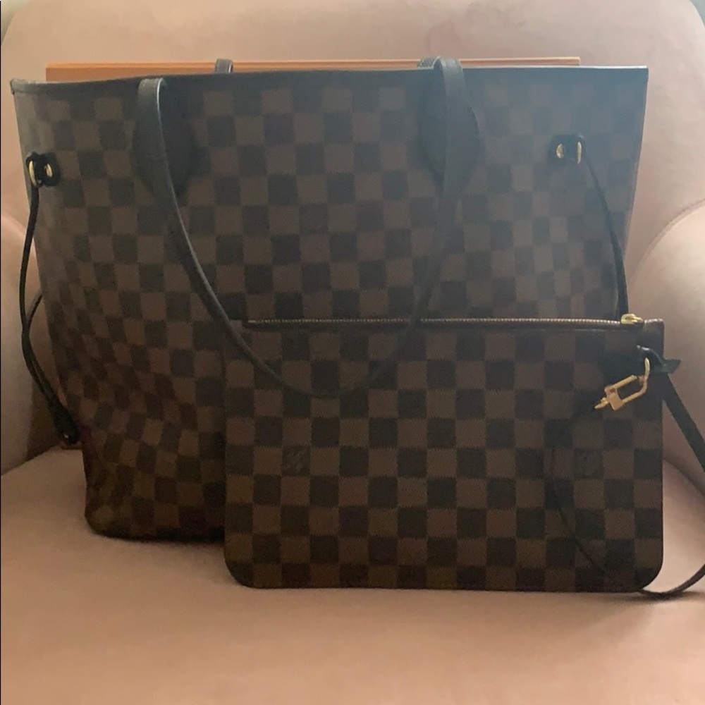 LV Neverfull MM in Damier Ebene